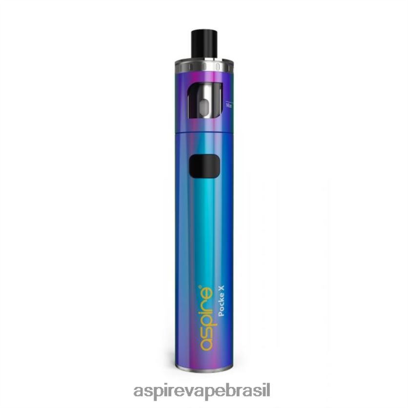 Aspire Vape Brasé“†lia | 66RV42112 Aspire Pockex bolso aio arco-íris