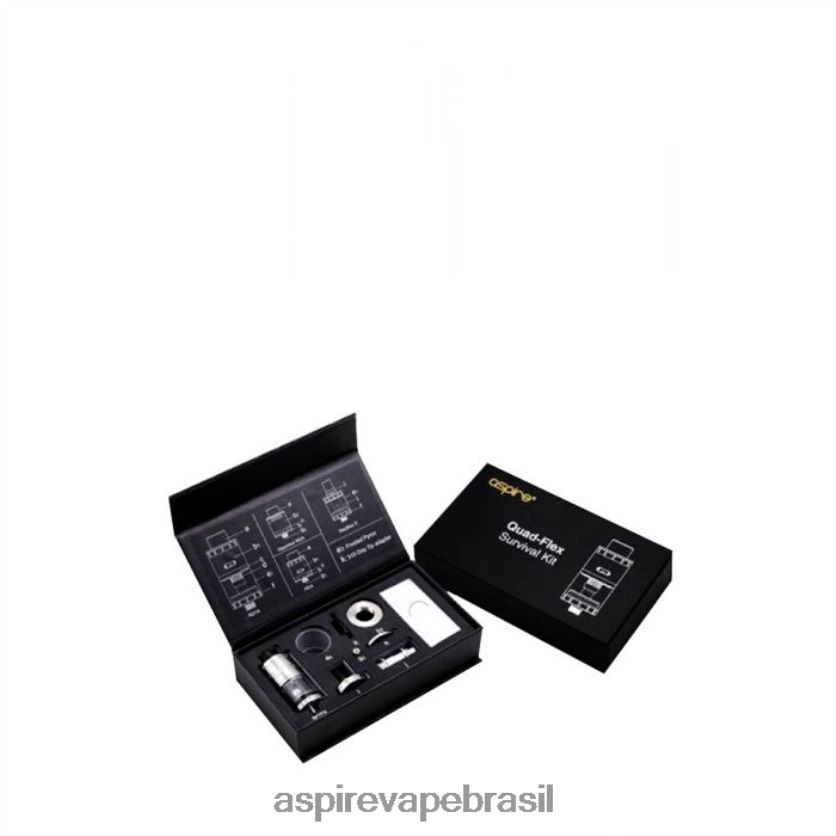 Aspire Ecig Store | 66RV42190 Aspire Quad-Flex kit de sobrevivência preto