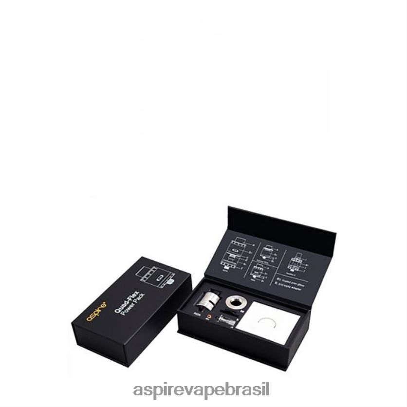 Aspire Vape Brasé“†lia | 66RV42192 Aspire Quad-Flex fonte de alimentação preto
