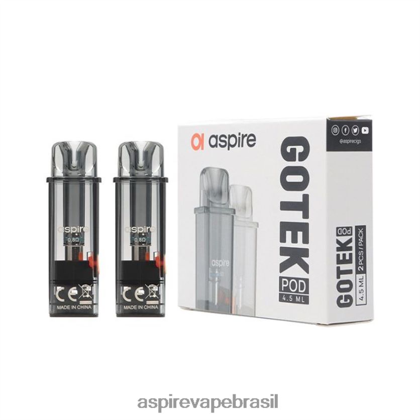 Aspire Vape Brasé“†lia | 66RV42232 Aspire gotek pod (edição recarregada de 4,5 ml) compatível com gotek x e gotek s